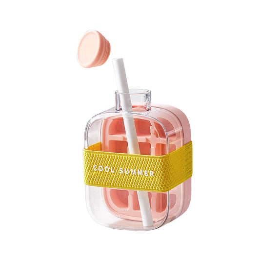 Ice Cube Bottle Cup with Straw! 🥤💧🏃♀️