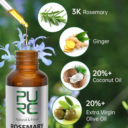 Pure Rosemary Hair Oil – Refresh, Strengthen & Grow Naturally! 🌱