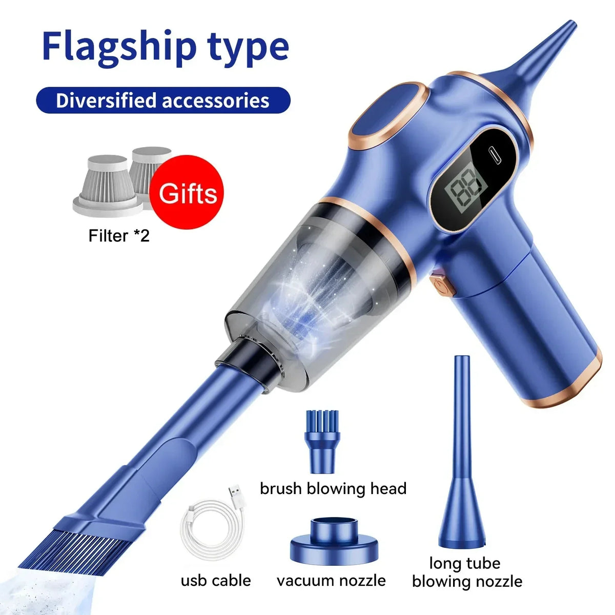 Portable Car Vacuum – Powerful, Wireless & Compact! 🚗🔋💨✨