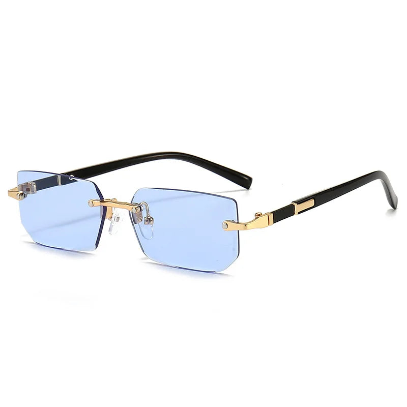 Fashion Rimless Sunglasses for Men and Women! 👓🕶️🌞