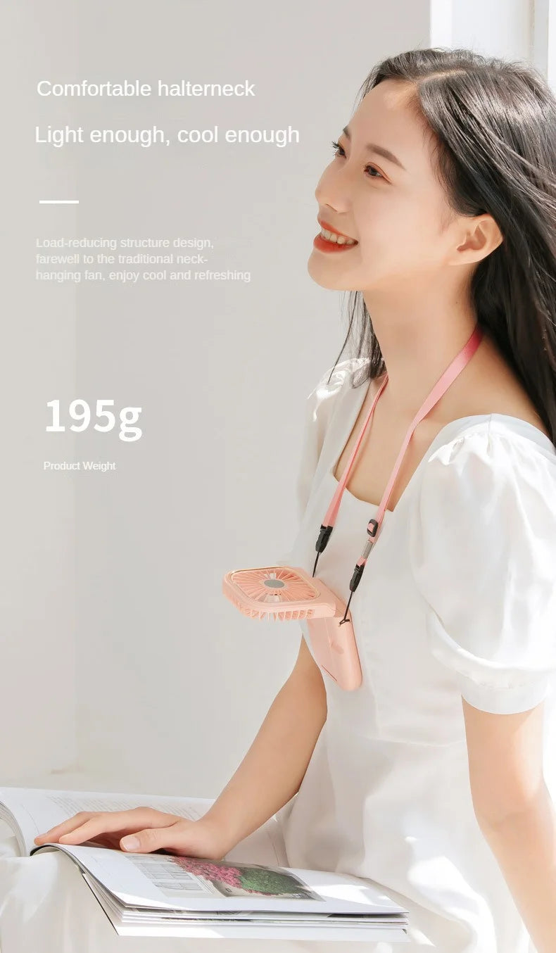 Portable USB Fan with Power Bank! 🧣🌬️🌀🔋📱