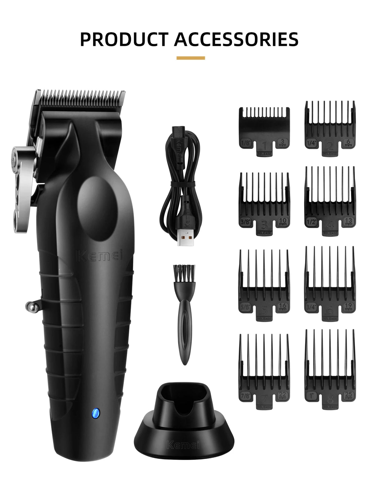 Kemei Men's Electric Hair Clipper! 💇‍♂️🔌✂️