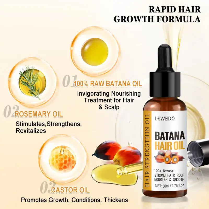 Pure Batana Hair Oil – Nature’s Secret for Strong, Shiny Hair 🌿