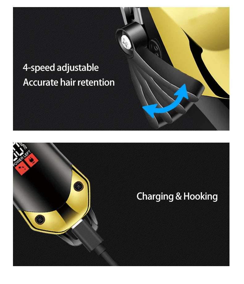 USB Rechargeable Hair Clippers for Men! 💇‍♂️🔌✂️