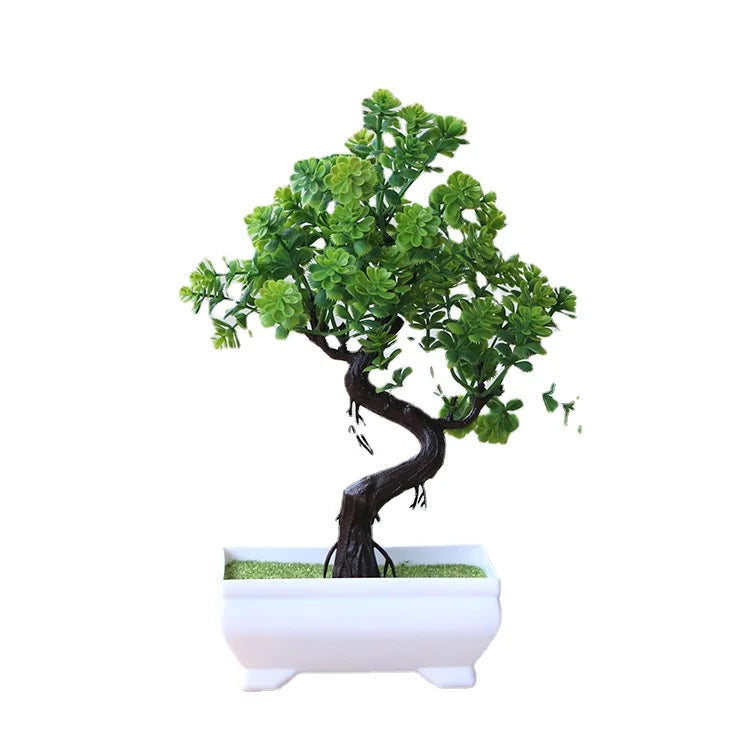 Bonsai Small Tree Simulation Plants Flowers Artificial! 🌳🪴🍃