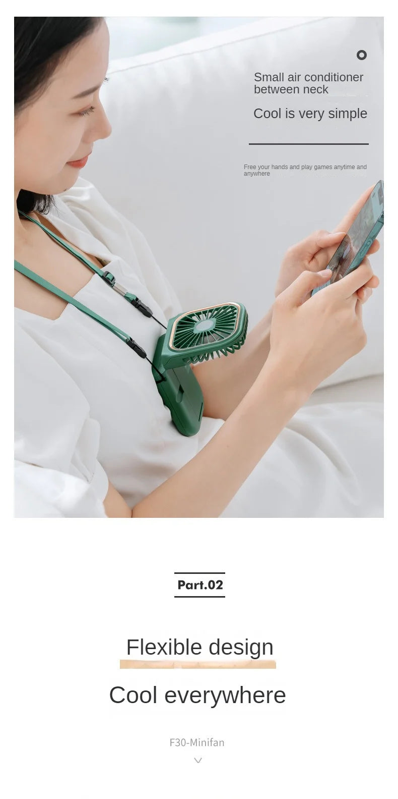 Portable USB Fan with Power Bank! 🧣🌬️🌀🔋📱