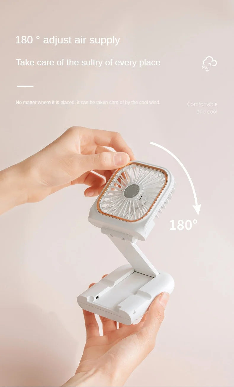 Portable USB Fan with Power Bank! 🧣🌬️🌀🔋📱