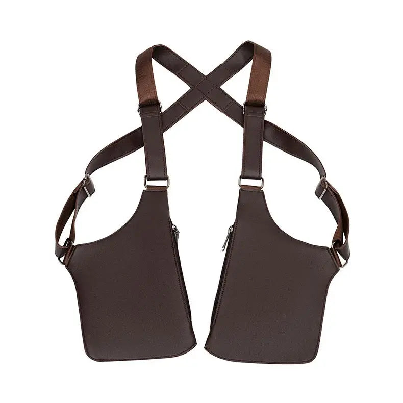 Medieval Leather Harness Travel Bag Style! 🎒👜