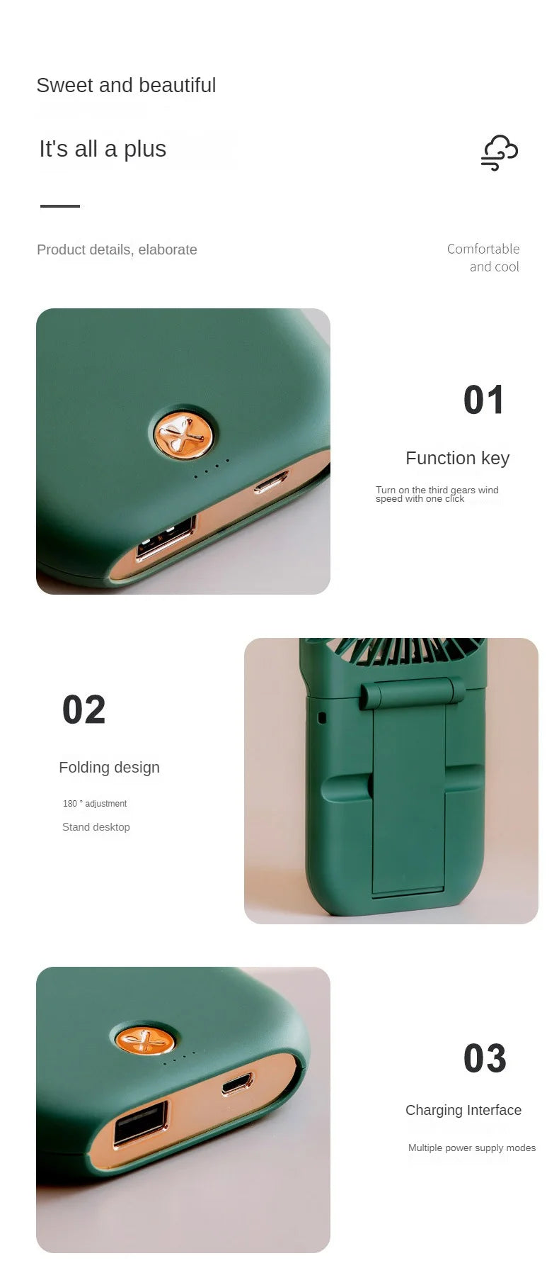 Portable USB Fan with Power Bank! 🧣🌬️🌀🔋📱