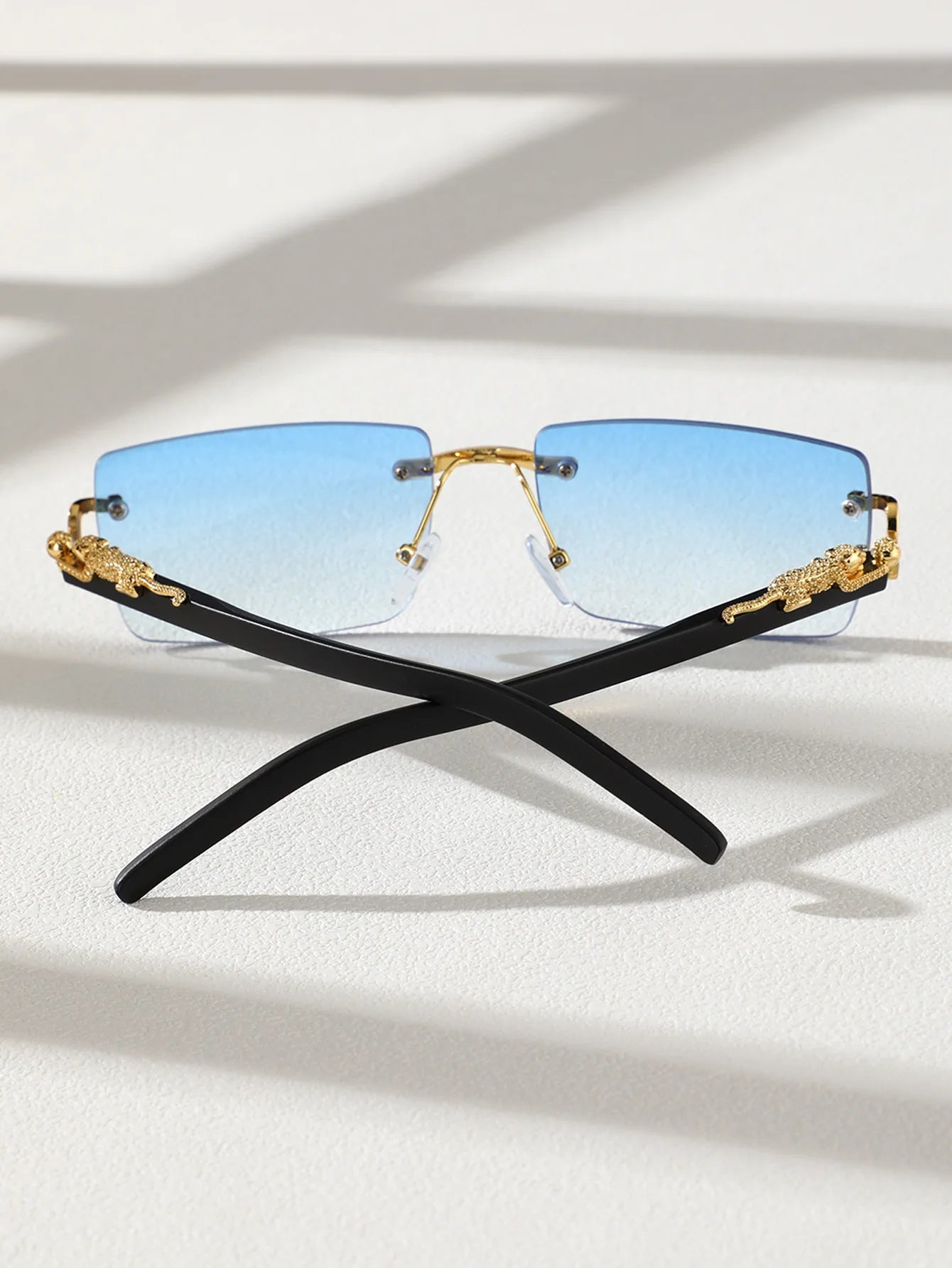 Trendy Frameless Rectangular Sunglasses! 🕶️⬛😎