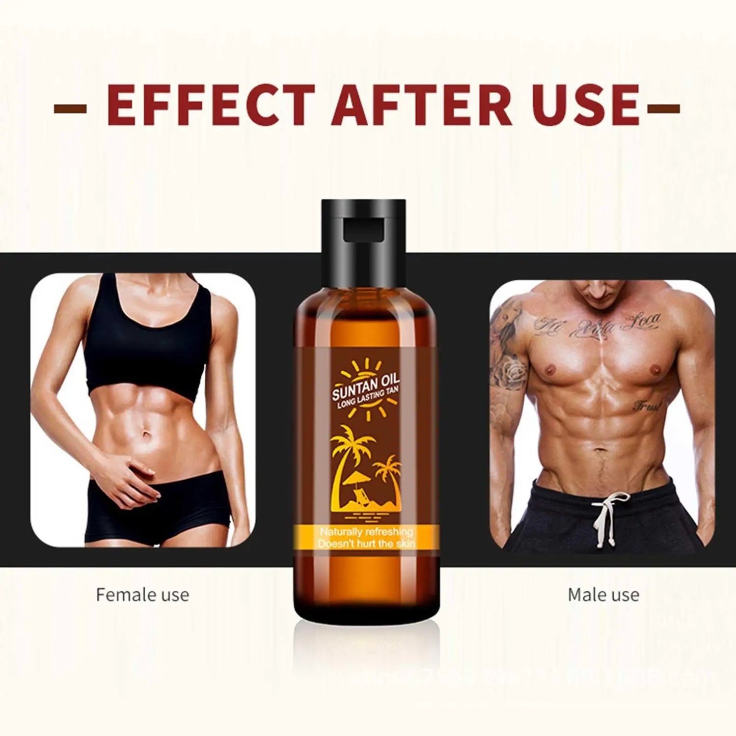 Self-tanning Body Bronzer Oil! 🧴🏖️🌞