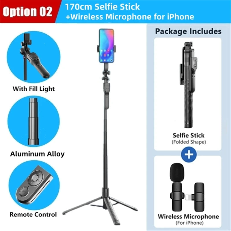 Wireless Selfie Stick Tripod Stand! 🤳📱🦯