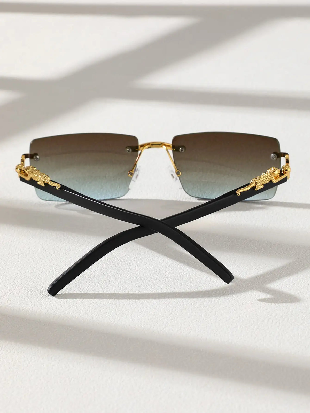 Trendy Frameless Rectangular Sunglasses! 🕶️⬛😎