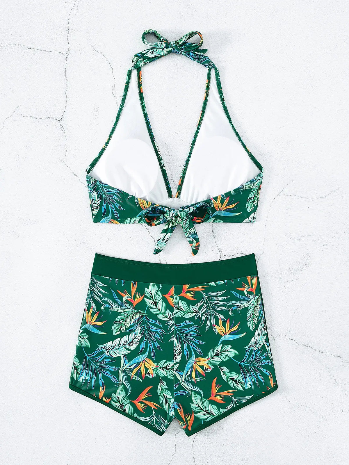 Halter High Waist Swimwear Bikini Set! 👙☀️🏖️🌊