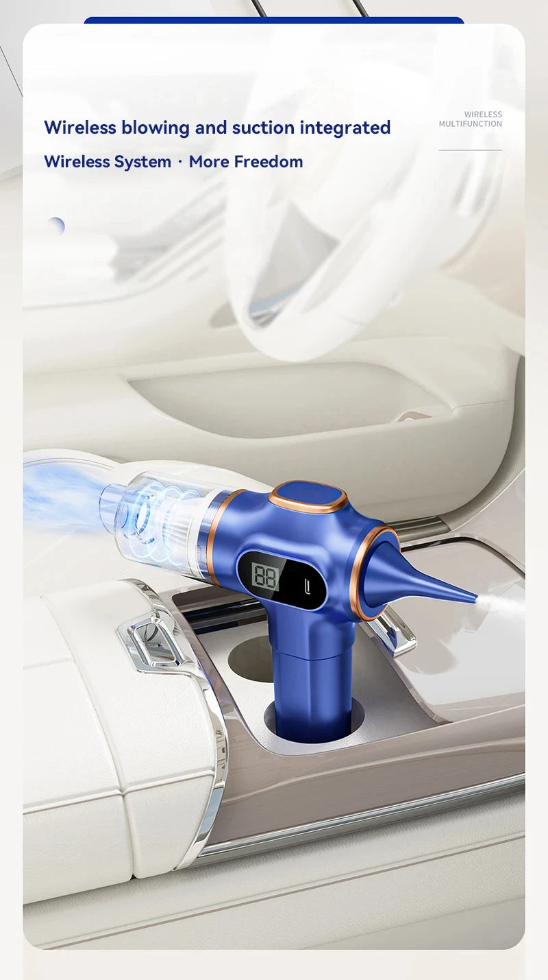 Portable Car Vacuum – Powerful, Wireless & Compact! 🚗🔋💨✨
