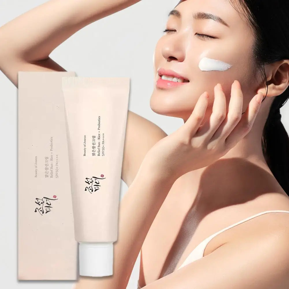 Korean Rice Organic Sunscreen SPF50+! 🧴🌞