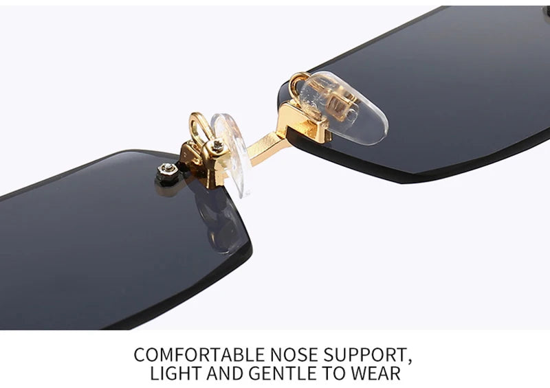 Fashion Rimless Sunglasses for Men and Women! 👓🕶️🌞