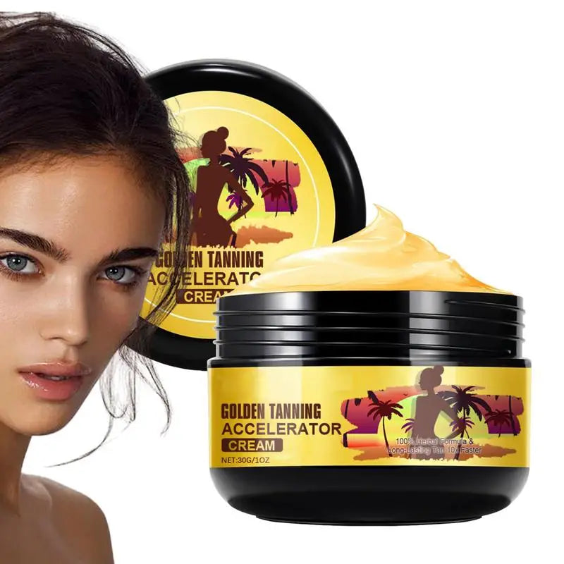 Face and Body Bronzer Tanning Cream: 🧴🌞