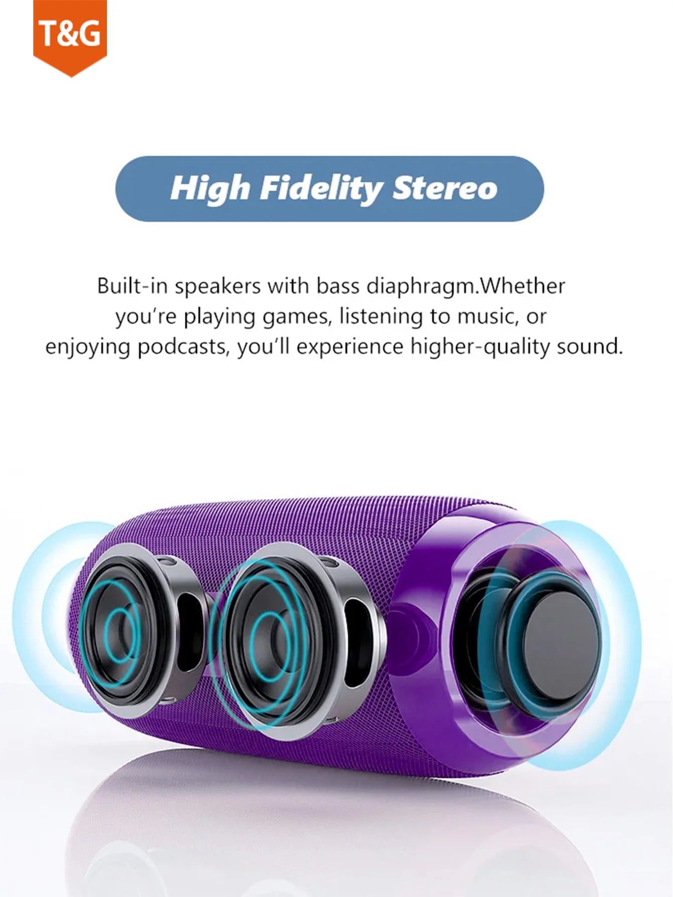 T&G Portable Bluetooth Speaker! 🔊📶🎶