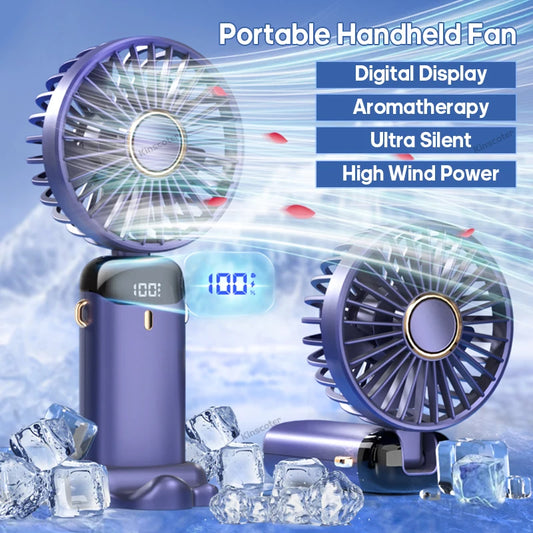 Portable Neck Hanging Mini Fan USB Rechargeable!  🧣🌬️🌀🔋