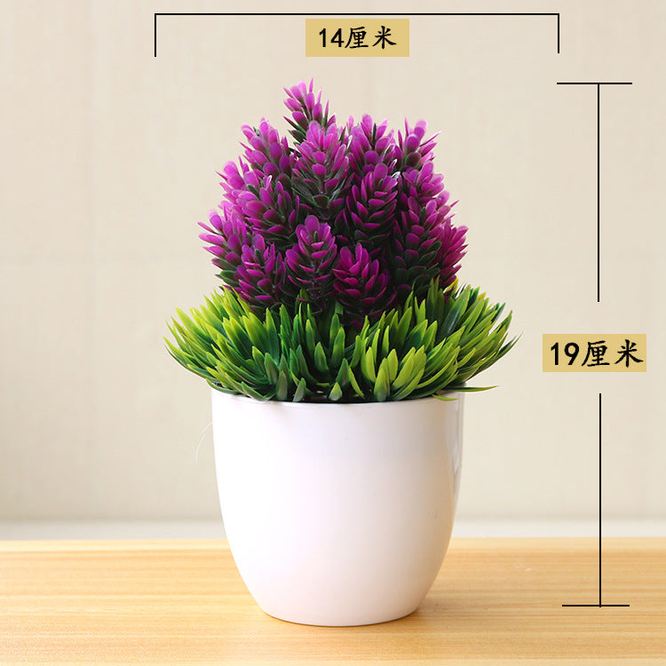 Bonsai Small Tree Simulation Plants Flowers Artificial! 🌳🪴🍃