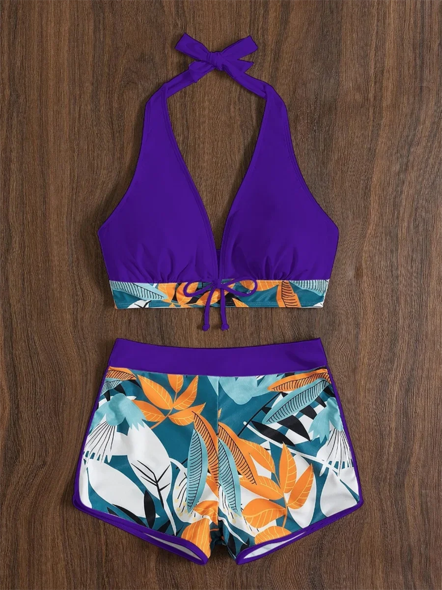 Halter High Waist Swimwear Bikini Set! 👙☀️🏖️🌊