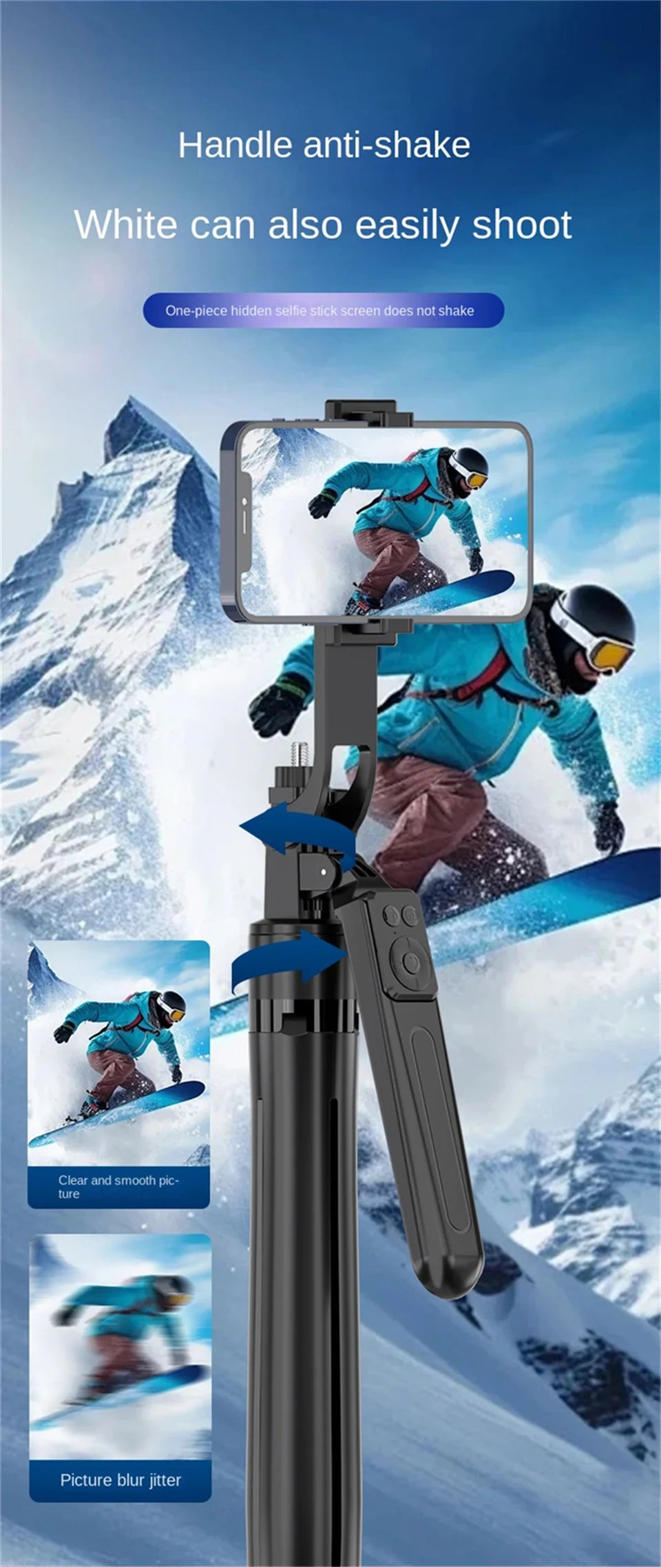 Selfie Stick Tripod for Smartphone: 🤳📱🦯