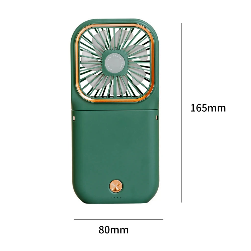 Portable USB Fan with Power Bank! 🧣🌬️🌀🔋📱