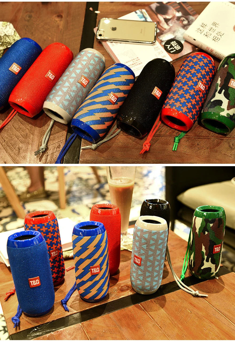 T&G Portable Bluetooth Speakers!  🔋🔊📶🎶