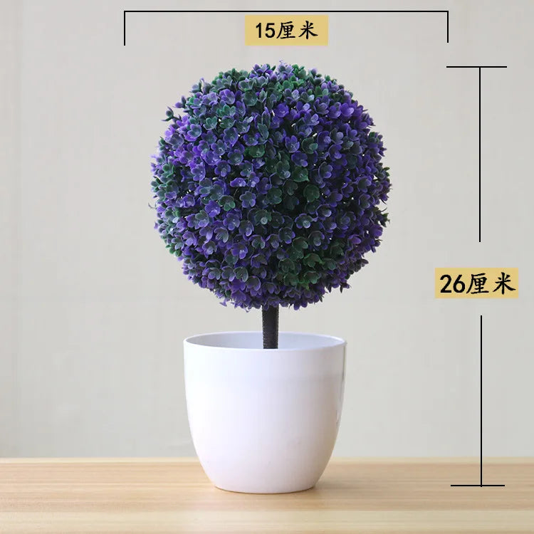 Bonsai Small Tree Simulation Plants Flowers Artificial! 🌳🪴🍃