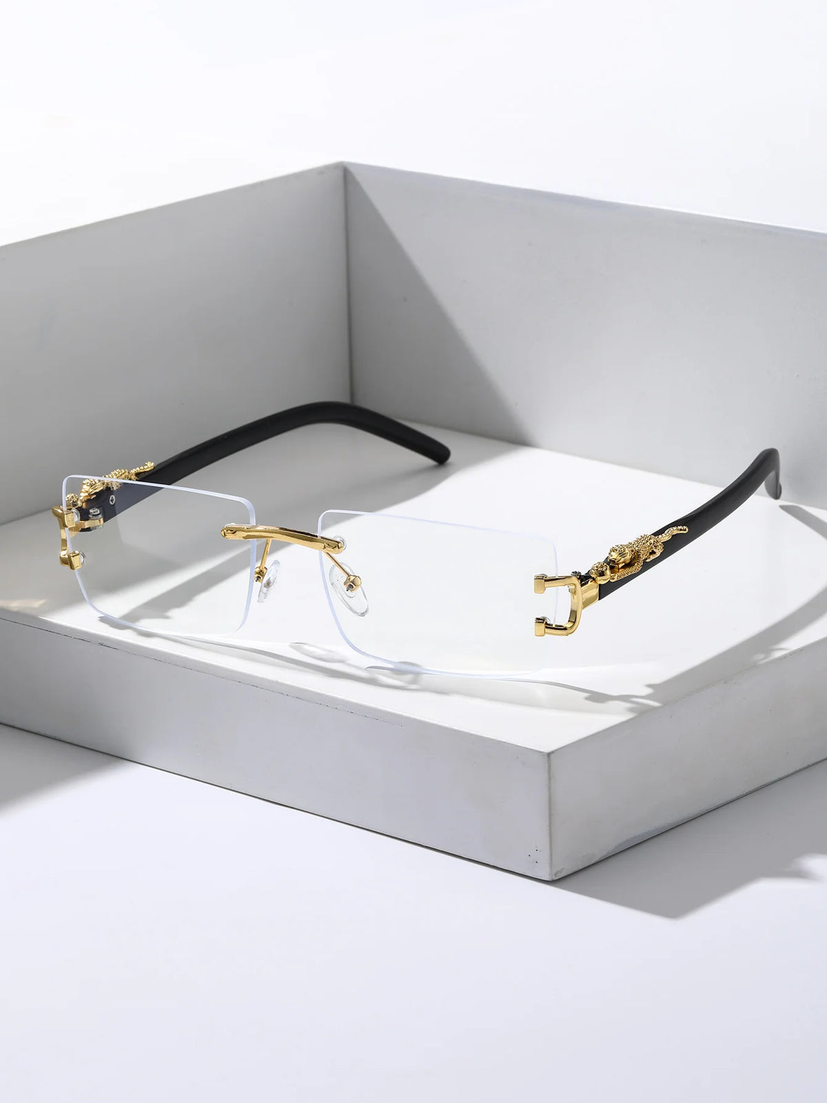 Trendy Frameless Rectangular Sunglasses! 🕶️⬛😎