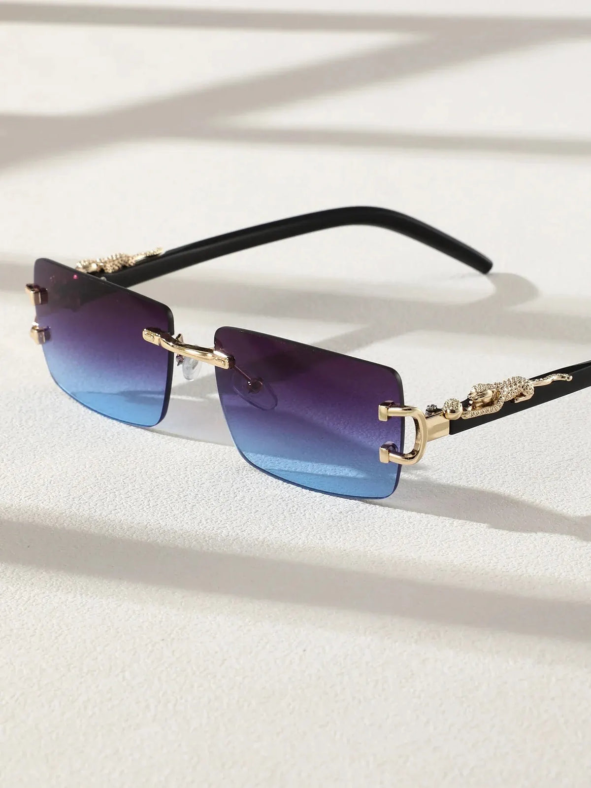 Trendy Frameless Rectangular Sunglasses! 🕶️⬛😎