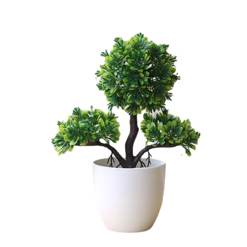 Bonsai Small Tree Simulation Plants Flowers Artificial! 🌳🪴🍃