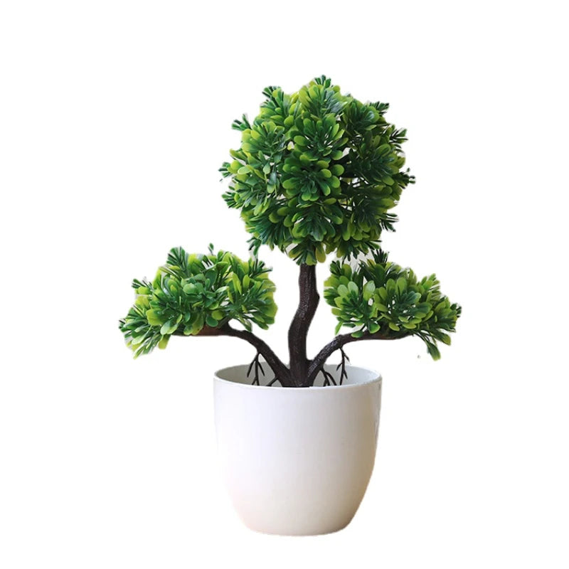 Bonsai Small Tree Simulation Plants Flowers Artificial! 🌳🪴🍃