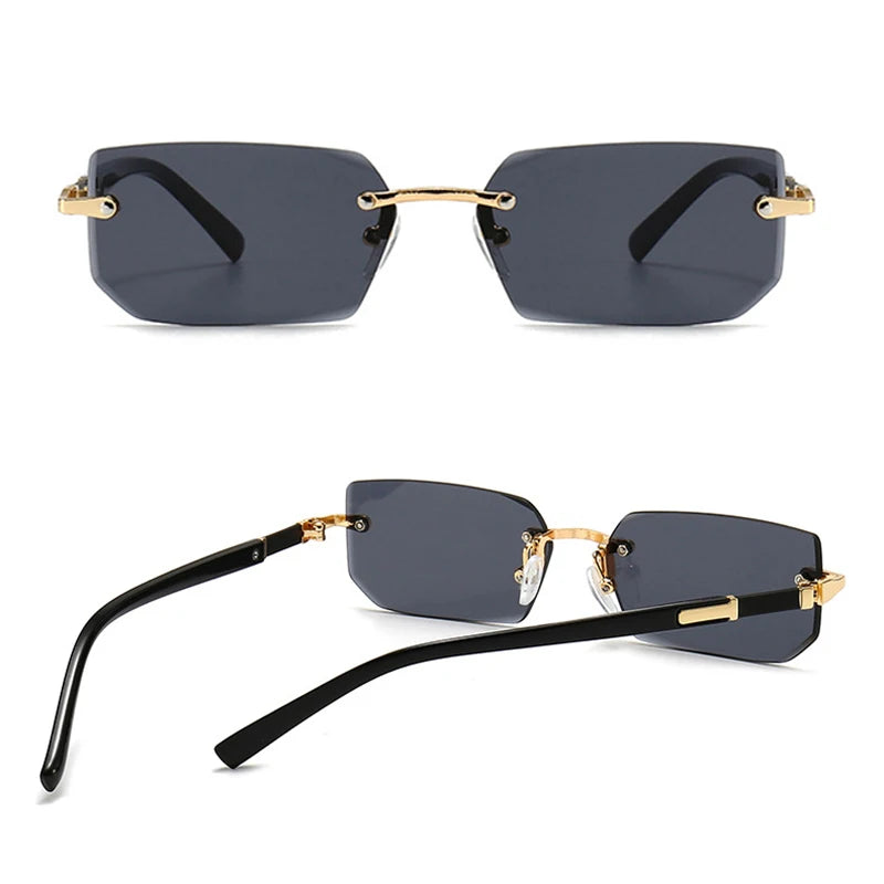Fashion Rimless Sunglasses for Men and Women! 👓🕶️🌞