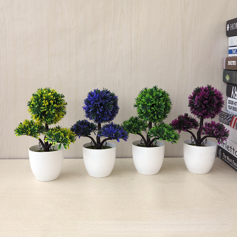 Bonsai Small Tree Simulation Plants Flowers Artificial! 🌳🪴🍃