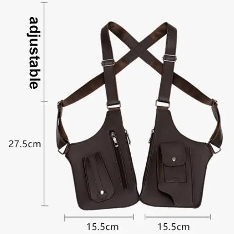 Medieval Leather Harness Travel Bag Style! 🎒👜