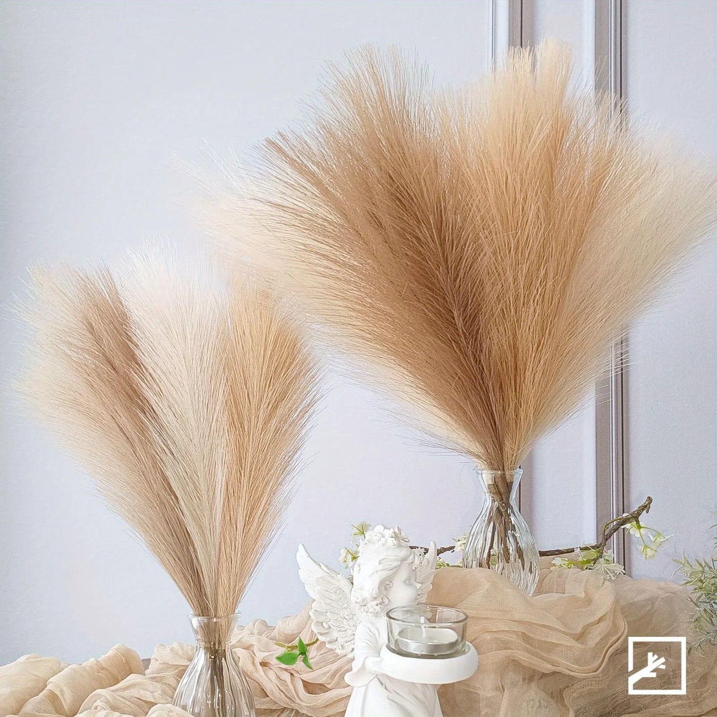 Pampas Grass Decoration Flowers Artificial 6PCS! 🏡🌾🎍