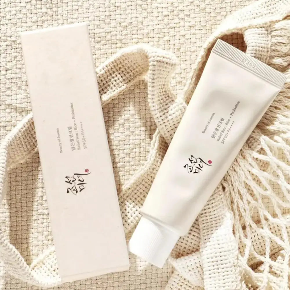 Korean Rice Organic Sunscreen SPF50+! 🧴🌞