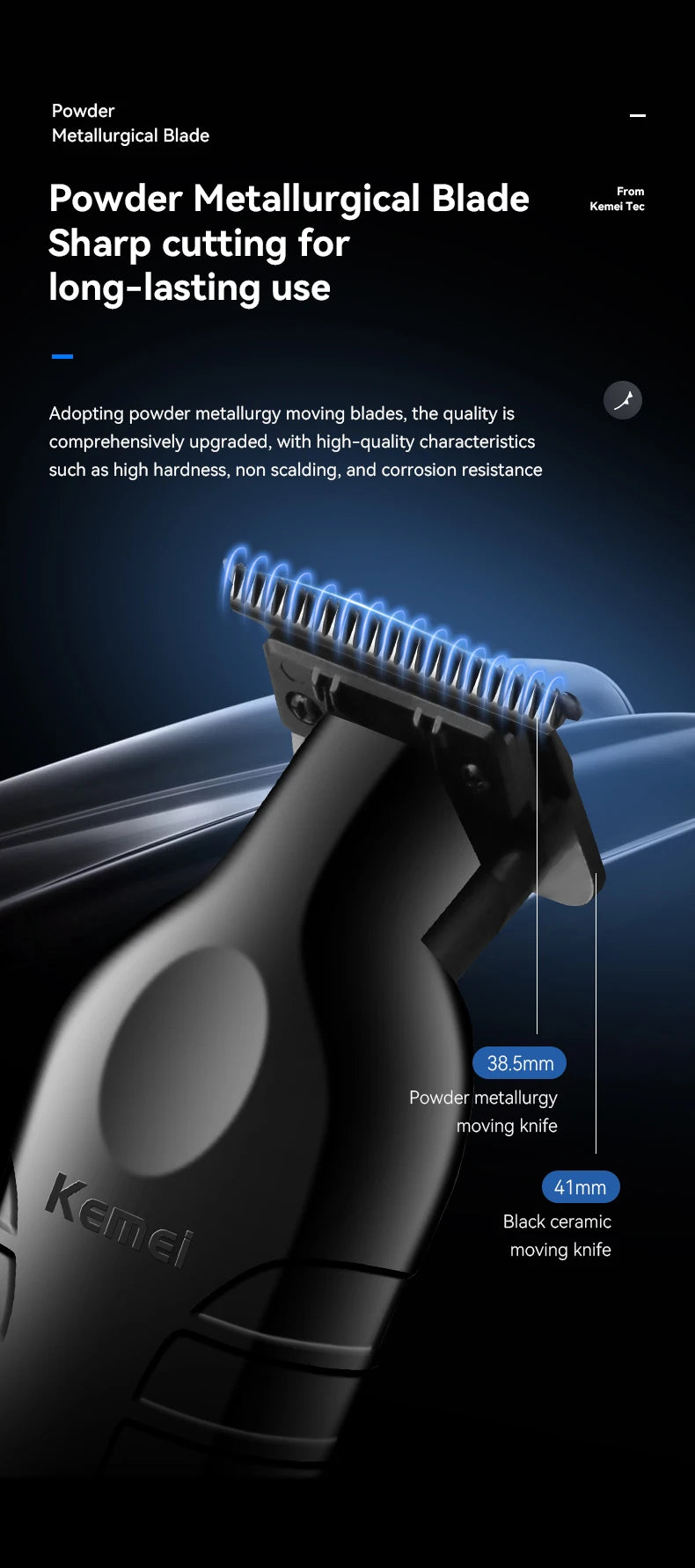 Kemei Men's Cordless Hair Clipper! 💇‍♂️🔌✂️