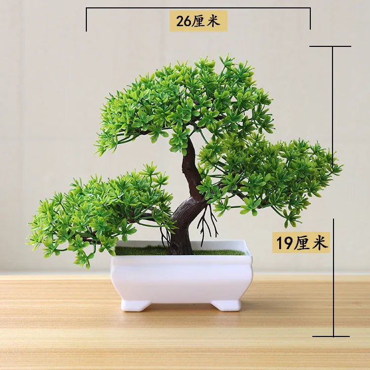 Bonsai Small Tree Simulation Plants Flowers Artificial! 🌳🪴🍃