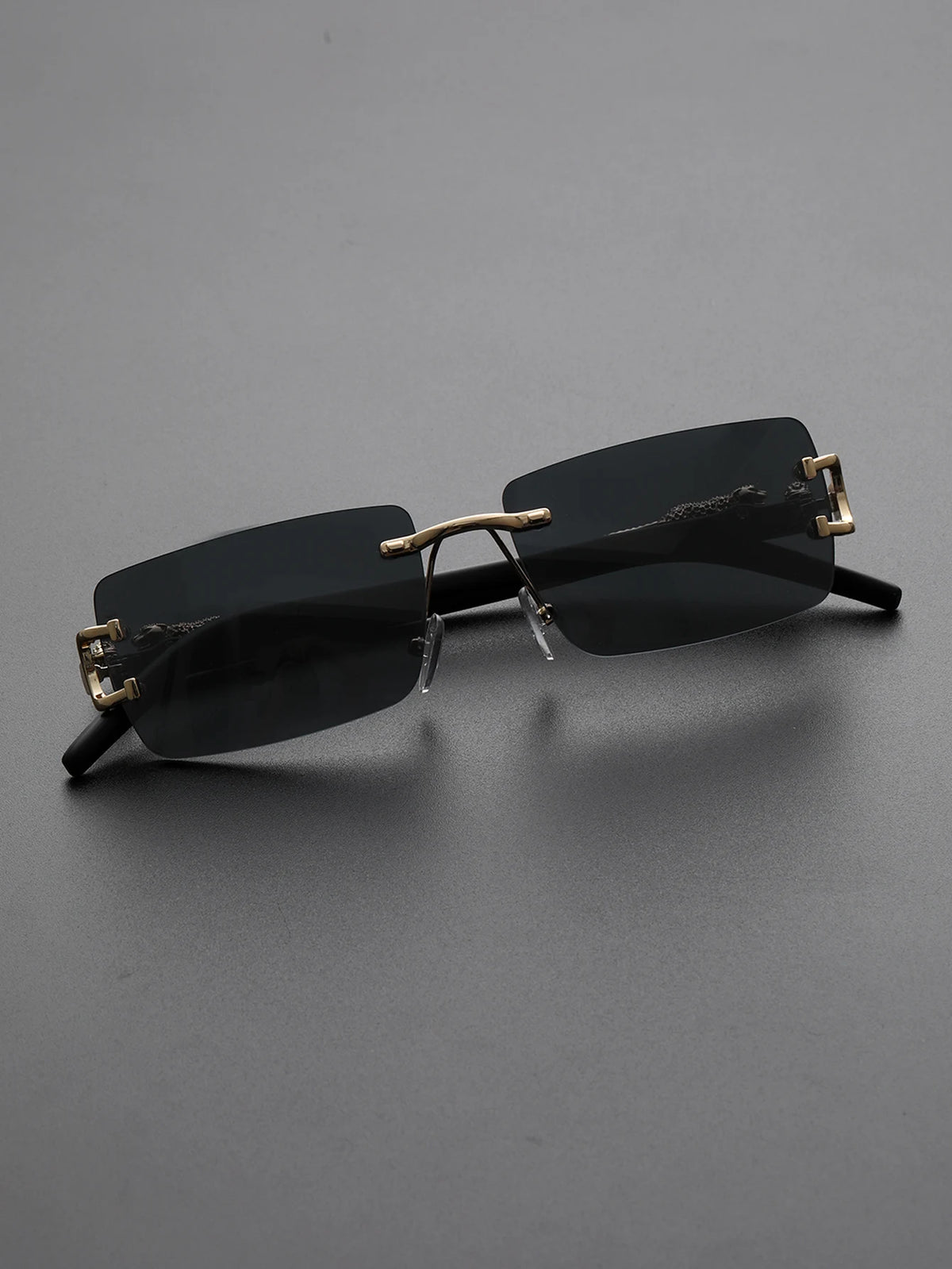 Trendy Frameless Rectangular Sunglasses! 🕶️⬛😎