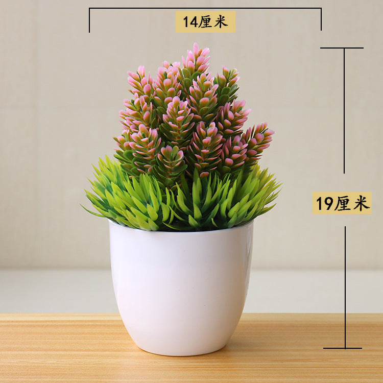 Bonsai Small Tree Simulation Plants Flowers Artificial! 🌳🪴🍃