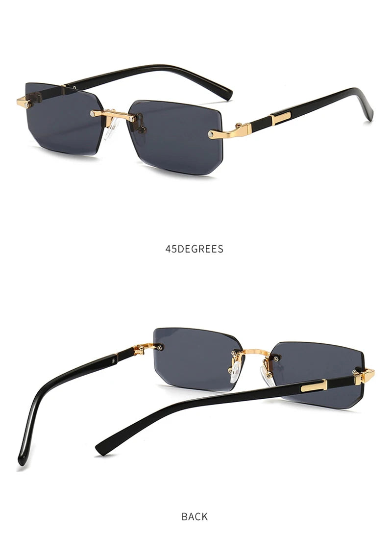 Fashion Rimless Sunglasses for Men and Women! 👓🕶️🌞