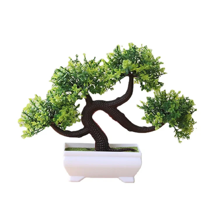Bonsai Small Tree Simulation Plants Flowers Artificial! 🌳🪴🍃