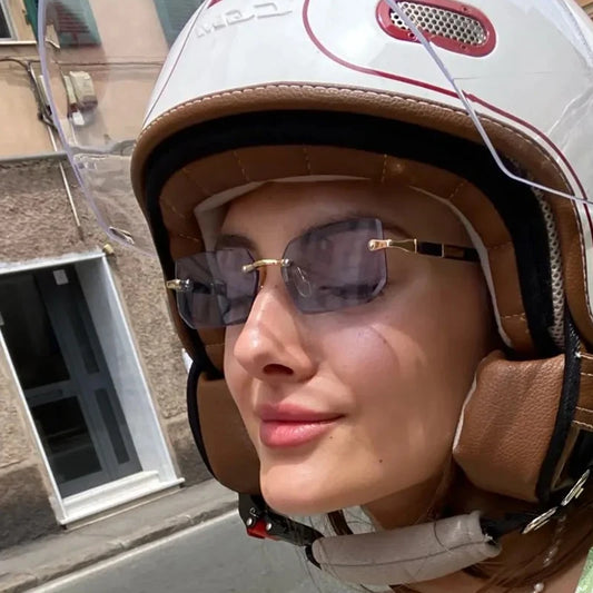 Fashion Rimless Sunglasses for Men and Women! 👓🕶️🌞