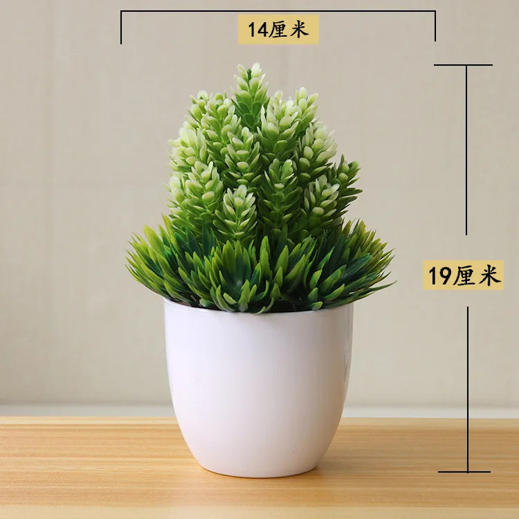 Bonsai Small Tree Simulation Plants Flowers Artificial! 🌳🪴🍃
