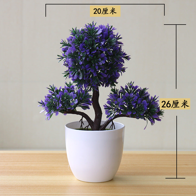 Bonsai Small Tree Simulation Plants Flowers Artificial! 🌳🪴🍃