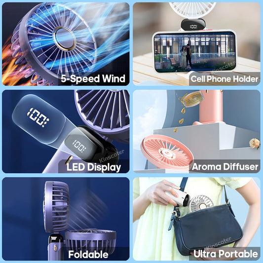 Portable Neck Hanging Mini Fan USB Rechargeable!  🧣🌬️🌀🔋