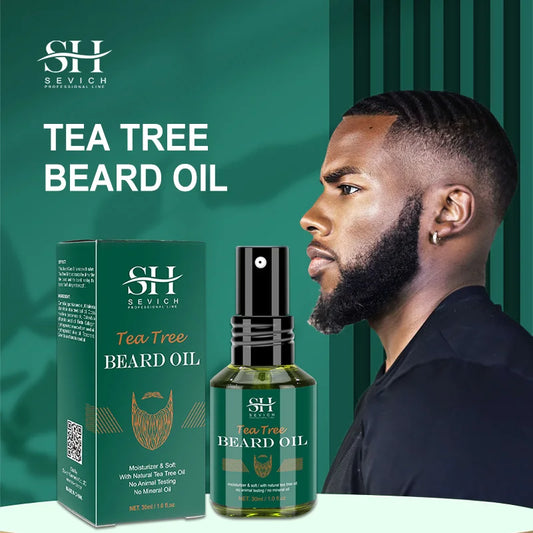 Pure Tea Tree Biotin Beard Oil – Fresh, Strong & Full Beard Care! 🧔‍♂️